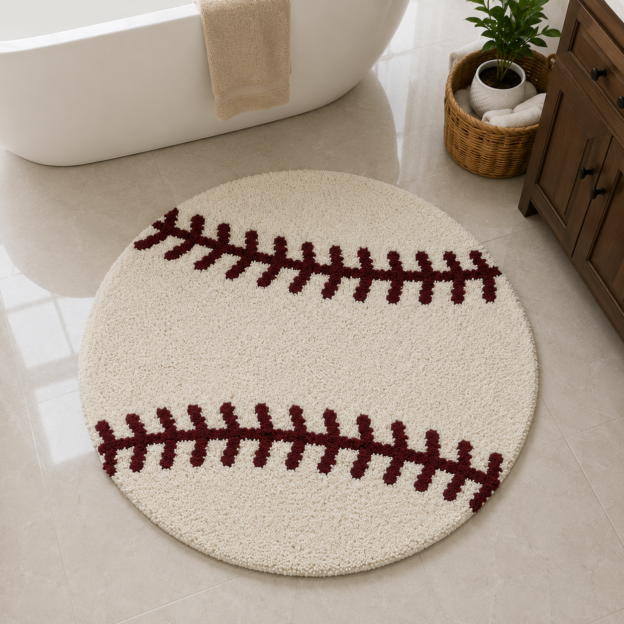 LAYANCA Baseball Rug