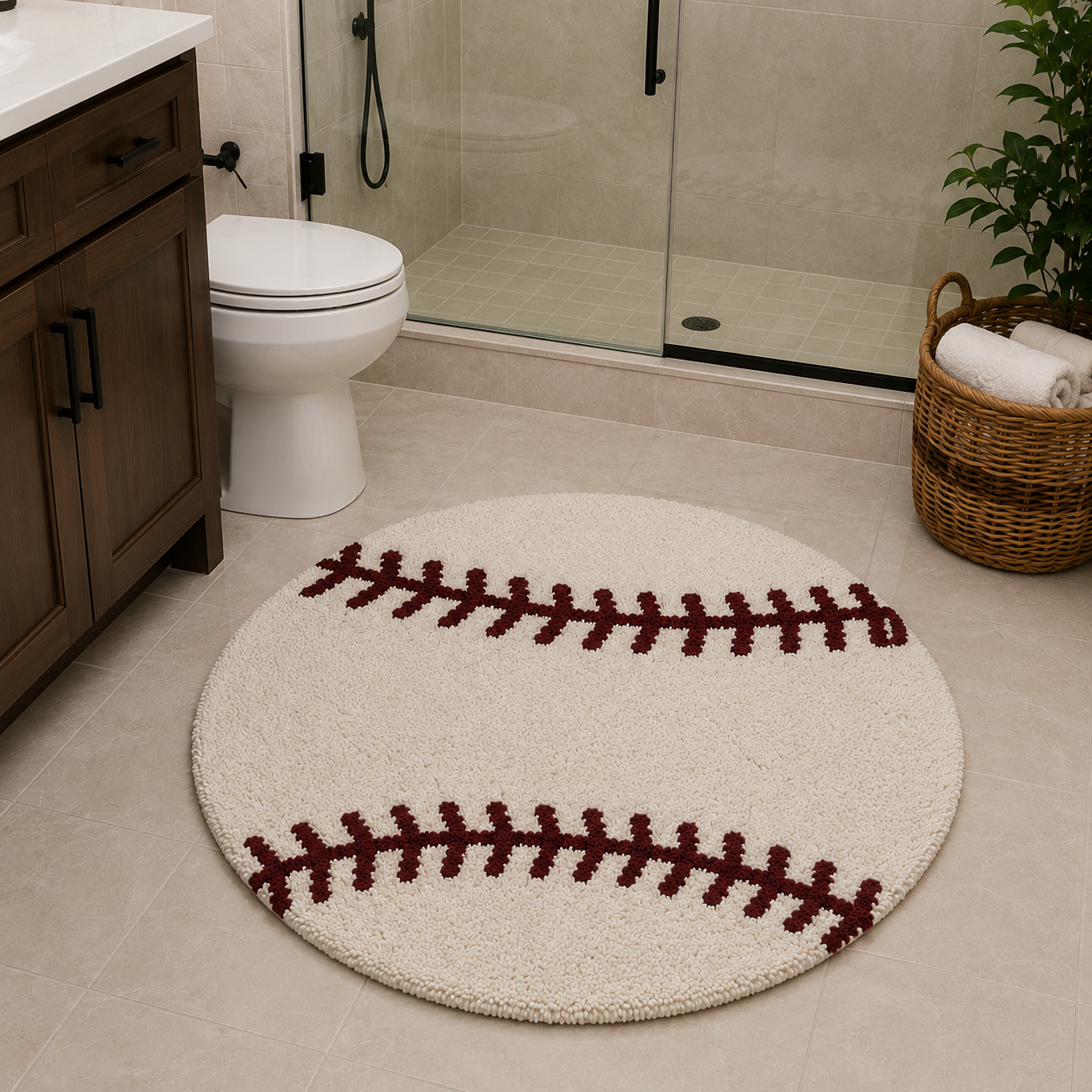 LAYANCA Baseball Rug