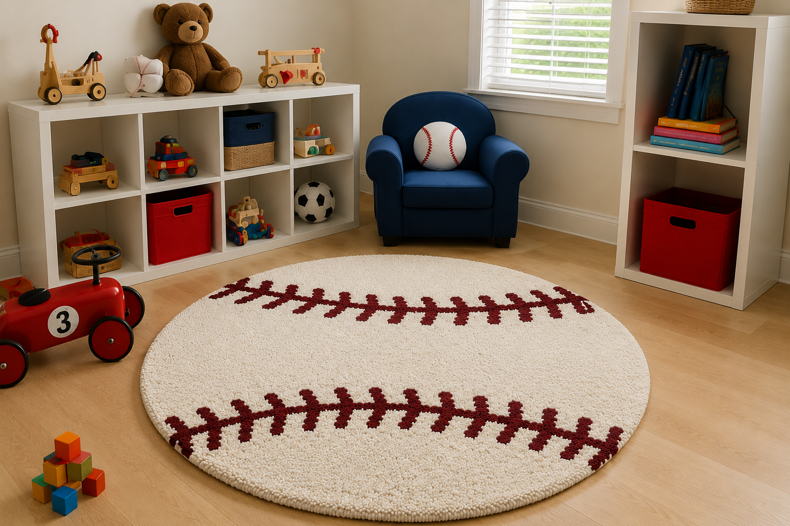 LAYANCA Baseball Rug