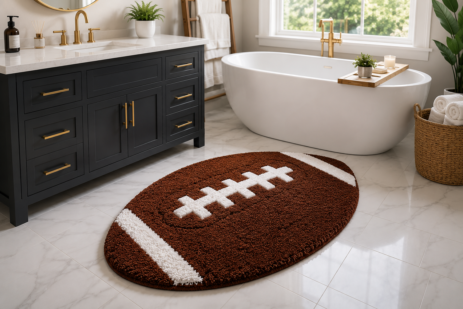 LAYANCA Football Rug