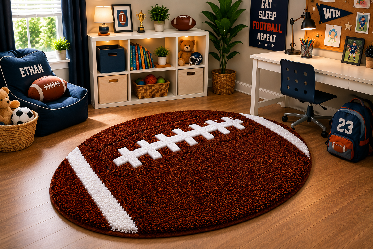 LAYANCA Football Rug