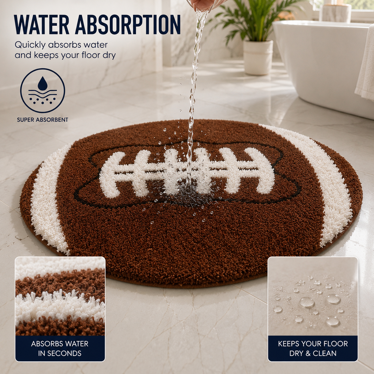 LAYANCA Football Rug